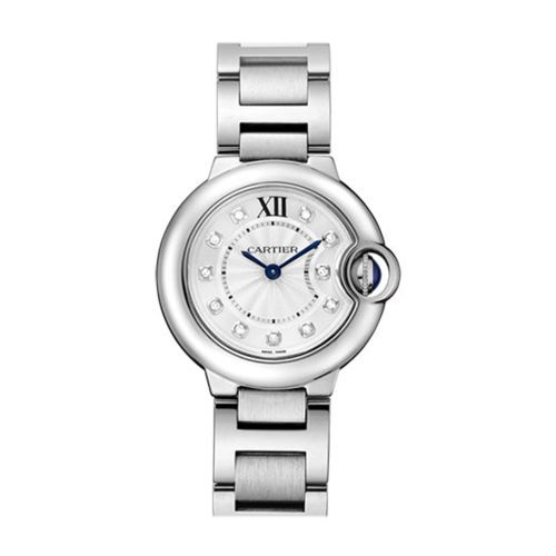 Cartier Ballon Bleu 28MM Diamond Dial Steel WE902073