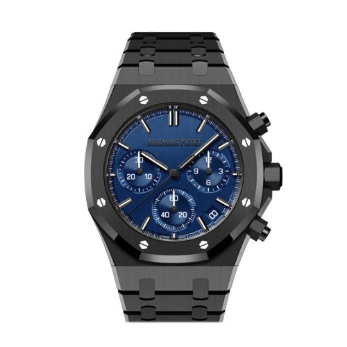 Audemars Piguet Royal Oak 41 Blue dial Black ceramic Watch 26240CE.OO.1225CE.98