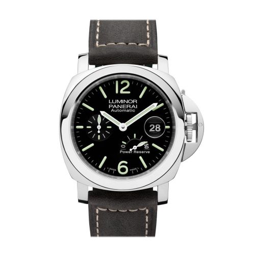 Panerai Luminor Power Reserve Automatic Acciaio 44mm Black Dial Men's Watch Pam01090