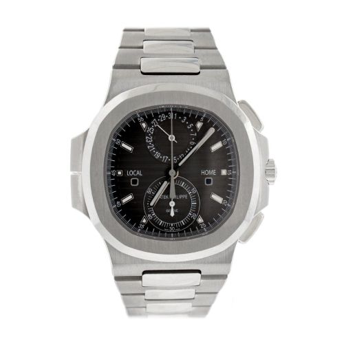 Patek Philippe Nautilus Travel Time Chronograph Stainless Steel Automatic Men's Watch 5990/1A-001