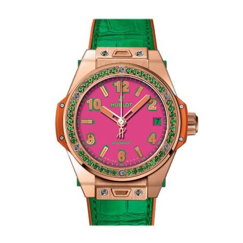 Hubolt Big Bang 39mm Pop Art Automatic Ladies Watch 465.OG.7398.LR.1222.POP16