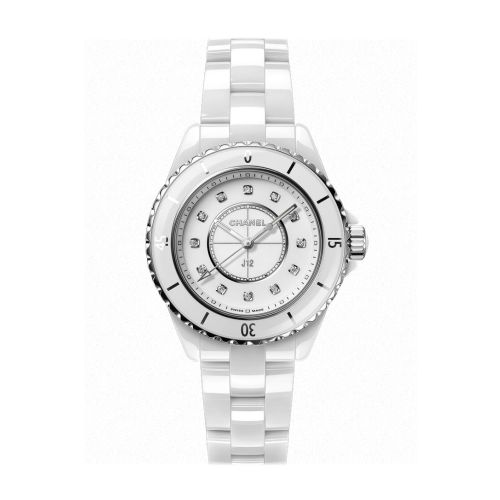 Chanel J12 Quartz Diamond White 33 Ladies Watch H5703