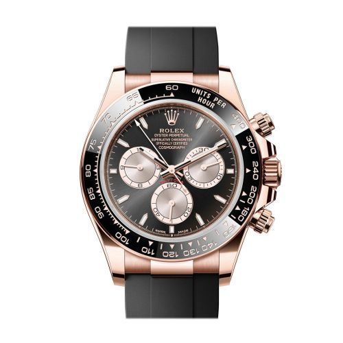 Rolex Daytona 40 Brigh Black and Sundust Dial Rose Gold Mens Watch 126515LN