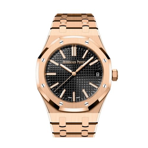 Audemars Piguet Royal Oak Black Dial Pink Gold Watch 15510OR.OO.1320OR.04