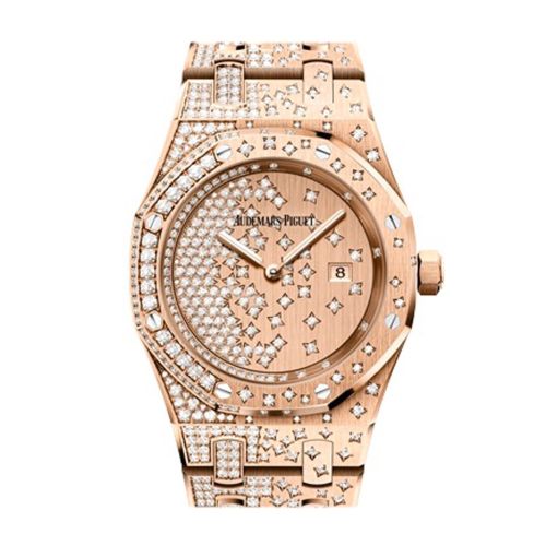 Audemars Piguet Royal Oak Lady 33MM Diamond Dial Diamond 18K Pink Gold Ladies 67654OR.ZZ.1264OR.01