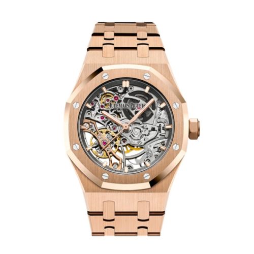 Audemars Piguet Royal Oak 37mm Double Balance Wheel Openworked Rose Gold Watch 15467OR.OO.1256OR.01