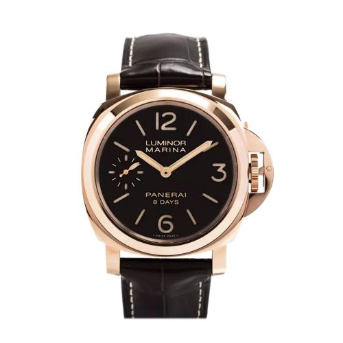 Panerai Luminor Marina Brown Dial 18kt Rose Gold 44mm Men's Watch PAM00511