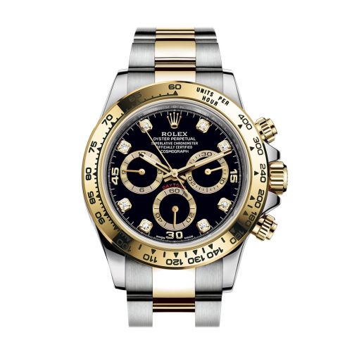 Rolex Daytona 40 Black Dial Two Tone Oyster Men's Watch 116503