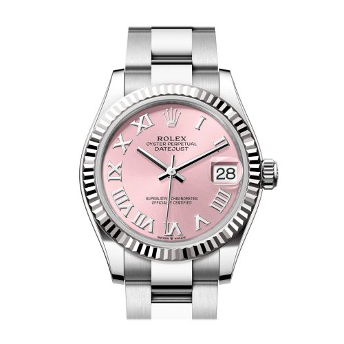 Rolex Datejust 31 Pink Roman Dial Fluted Bezel Ladies Watch 278274 278274-0019