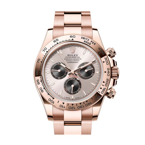 Rolex Daytona 40 Sundust and bright Black Dial Rose Gold Mens Watch 126505