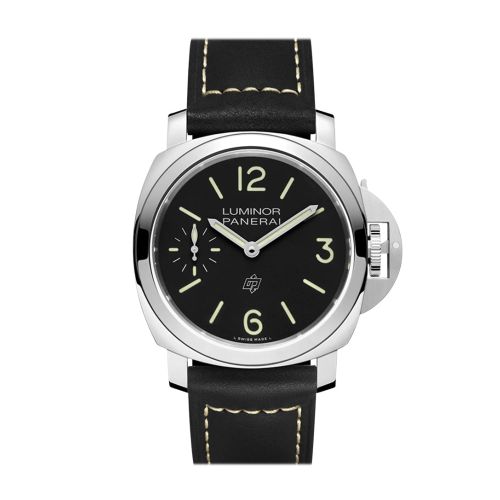 Panerai Luminor Logo Hand Wind Black Dial Men's Watch PAM01084