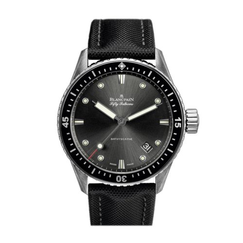 Blancpain Fifty Fathoms Bathyscaphe Steel Black Dial 5000-1110-B52A