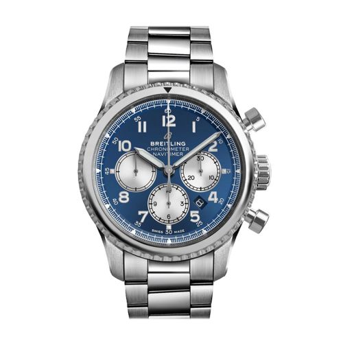 Breitling Navitimer Chrono Blue Dial Stainless Steel AB0117131 C1A1