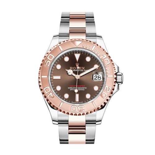 Rolex Yacht-Master 37 Chocolate Dial Automatic Men's Steel and 18K Everose Gold Oyster Watch 268621