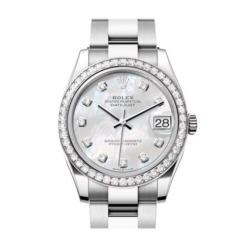 Rolex Datejust 31 White Mother Of Pearl Diamond Dial Ladies Watch 278384RBR 278384RBR-0007