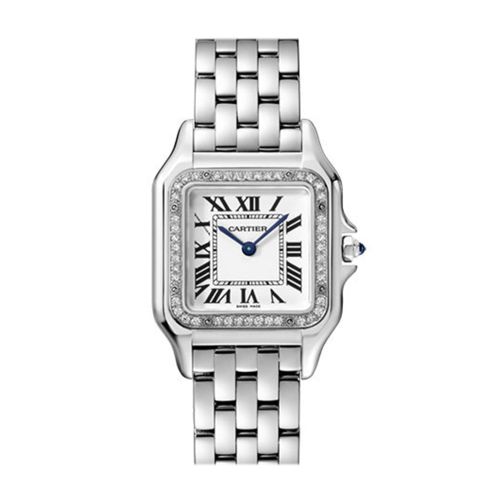 Cartier Panther Steel Diamond Bezel W4PN0008