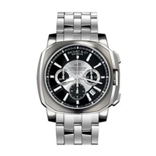 Bedat No 8 Black and Black Dial Stainless Steel Men's Watch 867.011.311