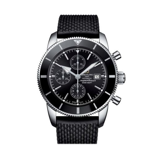 Breitling Superocean Heritage II chrono Black Rubber Deployment A1331212