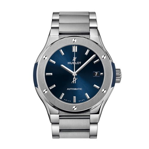 Hublot Classic Fusion Blue Titanium Bracelet 45mm 510.NX.7170.NX