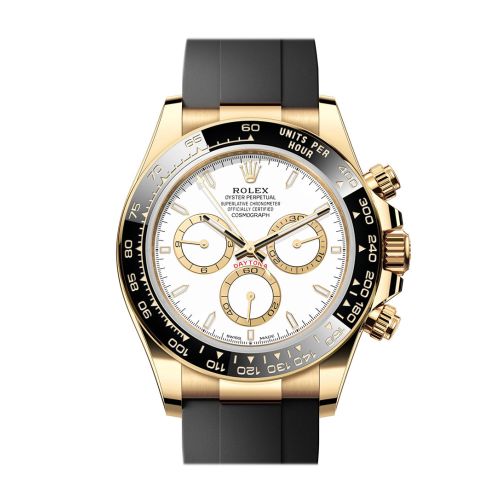 Rolex Daytona 40 White Dial Yellow Gold Mens Watch 126518LN