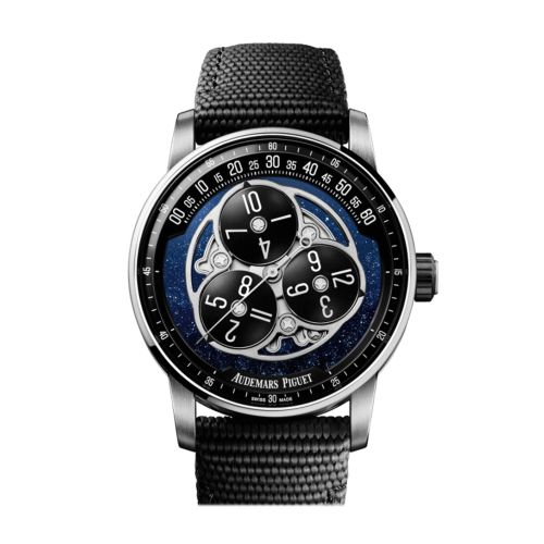 Audemars Piguet CODE 11.59  Blue Dventurine Dial Black Ceramic Watch 15212NB.OO.A002KB.01