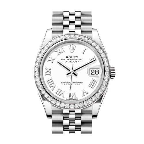 Rolex Datejust 31 White Roman Dial Jubilee Ladies Watch 278384RBR 278384RBR-0014