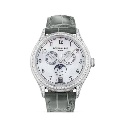 Patek Philippe Grand Complications Automatic Diamond White Dial Watch 4948G-010