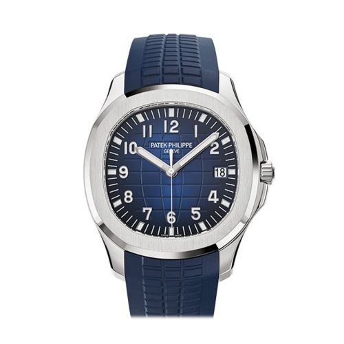 Patek Philippe Aquanaut Blue Dial 18K White Gold Men's Watch 5168G-001