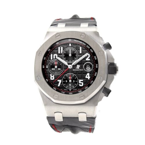 Audemars Piguet Royal Oak Offshore Vampire Black Dial Black Alligator Leather Men's Watch 26470ST.OO.A101CR.01