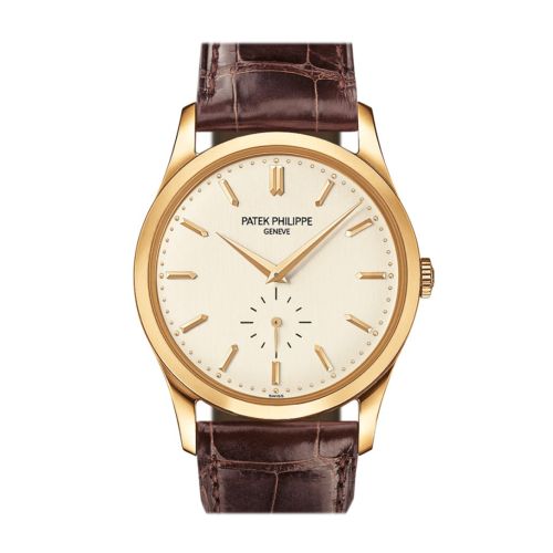 Patek Philippe Calatrava Mechanical Opaline White Dial Men's Watch 5196J-001