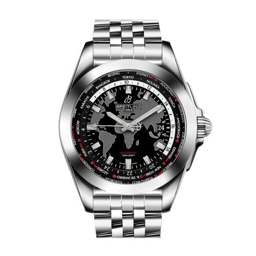 Breitling Galactic Unitime Mens Watch WB3510U4/BD94-375A