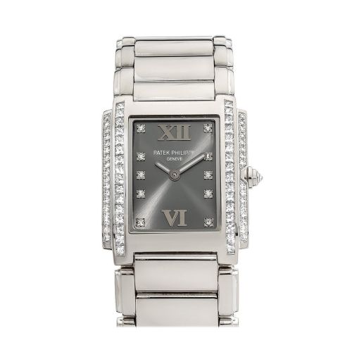 Patek Philippe Twenty four Gray Dial 30mm Ladies Watch 4910/20G-010