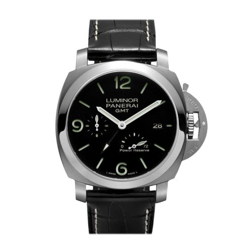 Panerai Luminor 1950 3 Days Gmt Power Reserve Automatic Acciaio 44mm Black Dial Men's Watch Pam00321