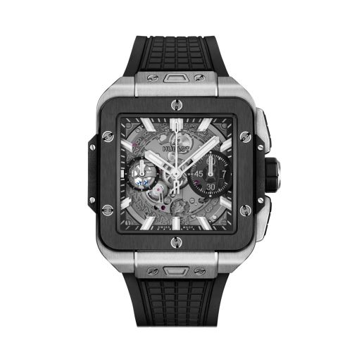 Hublot Square Bang Unico Titanium Ceramic 42mm Watch 821.NM.0170.RX