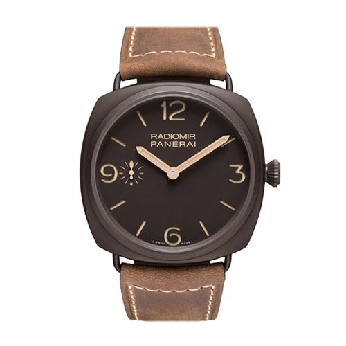 Panerai Radiomir Composite Brown Dial Brown Leather 47mm Men's Watch PAM00504