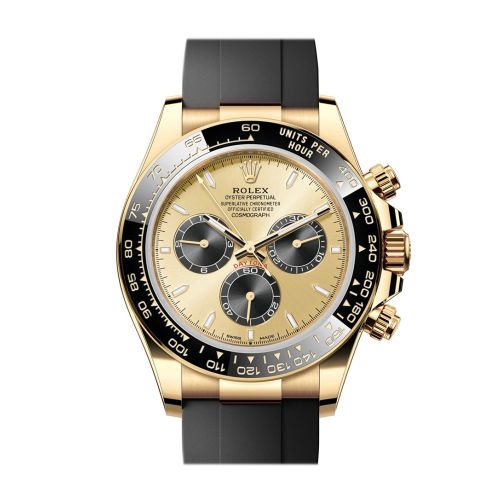 Rolex Daytona 40 Golden and Black Dial Yellow Gold Mens Watch 126518LN