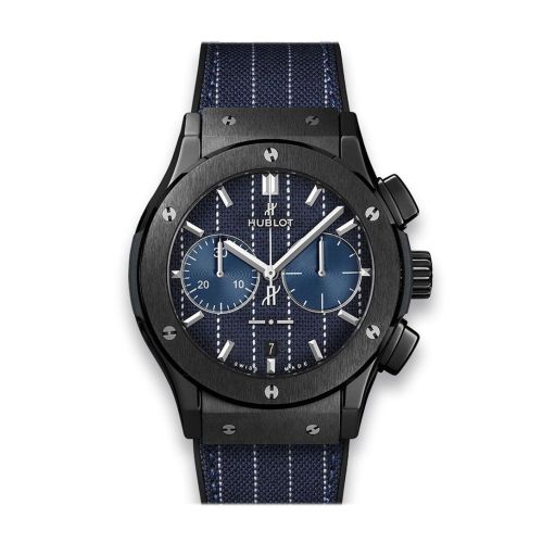 Hublot Classic Fusion Chronograph Italia Independent Pinstripe Ceramic 521.CM.2707.NR.ITI18