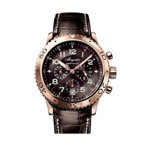 Breguet Transatlantique Type XXI Flyback Chronograph Rose Gold Men's Watch 3810BR929ZU