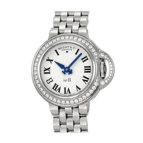 Bedat No. 8 Silver Dial Stainless Steel Diamond Ladies Watch 827.041.600