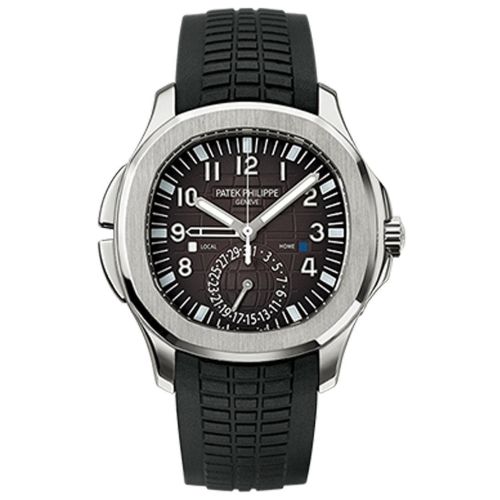 Patek Philippe Aquanaut Dual Time Black Dial Automatic Men's Watch 5164A-001