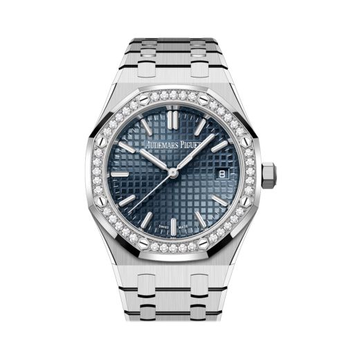 Audemars Piguet Royal Oak 34 Bleu nuit nuage 50 dial  Stainless steel Watch 77451ST.ZZ.1361ST.02