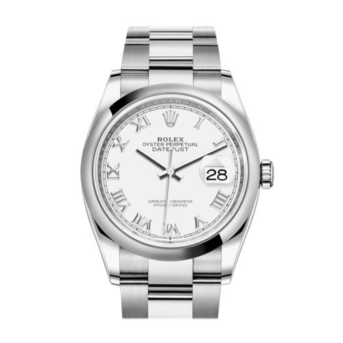 Rolex Datejust 36 White Dial Automatic Watch 126200