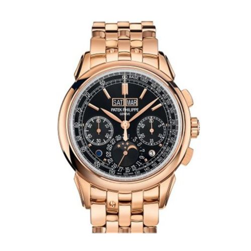 Patek Philippe Grand Complications Perpetual Chronograph Black Dial Watch 5270-1R-001