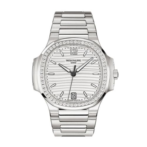 Patek Philippe Nautilus Automatic Diamond Silver Dial Unisex Watch 7118/1200A-010