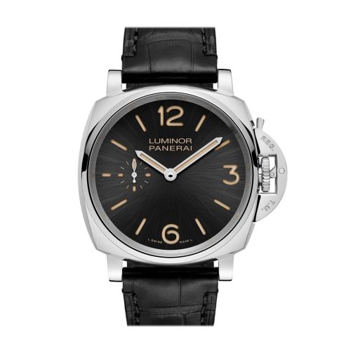 Panerai Luminor Due 3 Days Acciaio - 42mm Black Dial Men's Watch Pam00676