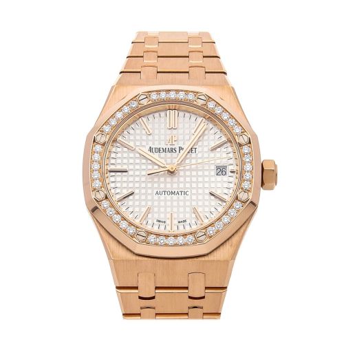 Audemars Piguet Royal Oak Silvered Dial Ladies Watch 15451OR.ZZ.1256OR.01