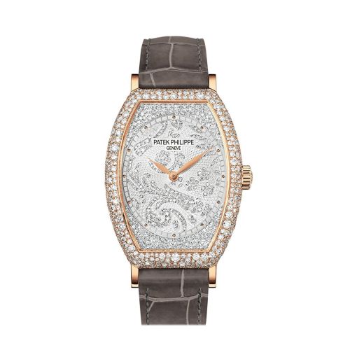 Patek Philippe Gondolo Mechanical Gold and Diamond Dial Ladies Watch 7099R-001