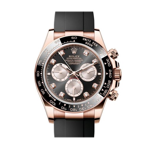 Rolex Daytona 40 Black and Sundust Diamond Dial Rose Gold Mens Watch 126515LN