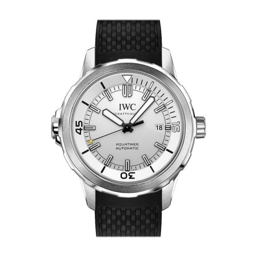 IWC Aquatimer Automatic Silver Dial Black Rubber 42mm Men's Watch IW329003