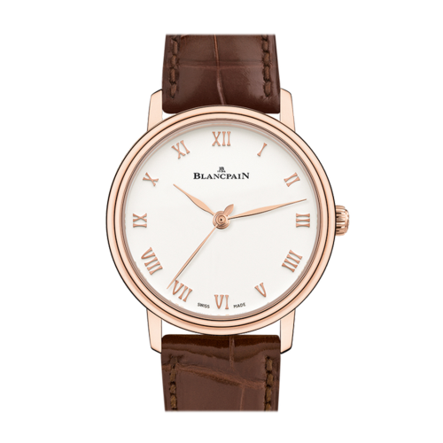 Blancpain Villeret Ultraplate Opaline Dial 18K Rose Gold Automatic Men's Watch 6104-3642-55A